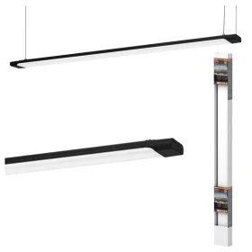   LED Függesztett Mennyezeti Lámpa Irodai Világításhoz, Szabályozható Fényerejű, 40W, 4000K, Semleges, 4100lm, Fekete, Office Line Osram