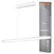 LED függőlámpa, mennyezeti irodai lámpa, szabályozható fényerejű, 57W, 4000K, semleges, 3000lm, CRI90, fehér, Office Line, Osram