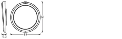 Lámpatest szekrény alatti spot bútor LED 6.5W 210lm 3000/6500K CCT fehér Undercabinet Osram