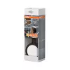 Hordozható szekrény alatti spot bútor LED lámpa 3W 3000K meleg fényű 250lm, fekete Spot Puck Osram
