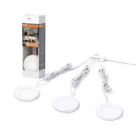   Hordozható szekrény alatti bútor LED lámpa, dimmelhető, 8.5W 3000K meleg fényű 390lm, fehér Spot Magnet Osram