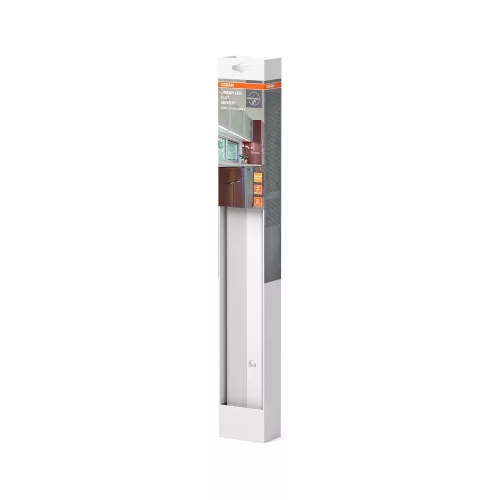 Szekrény alatti lineáris LED lámpa mozgásérzékelővel, 12W 3000K meleg fényű 760lm, ezüst Linear Flat Osram