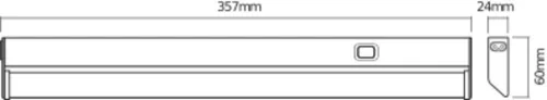 Bútor LED lámpasín 6W 3000K meleg fényű 380lm, ezüst LINEAR Osram