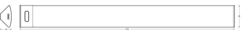 Felületre szerelhető LED panel mozgásérzékelővel, dimmelhető, 7.5W 3000-6500K CCT 480lm, fekete LINEAR Osram