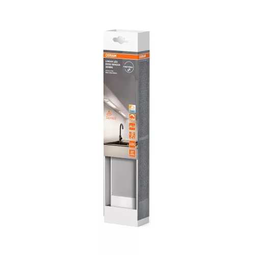 Felületre szerelhető lineáris LED panel mozgásérzékelővel, dimmelhető, 4W 3000-6500K CCT 290lm, fehér LINEAR Osram