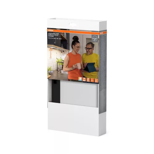 Szekrény alatti bútor LED lámpasín dimmelhető 7.5W 3000-6500K CCT 450lm fekete Undercabinet Osram