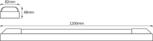 LED panel lámpa felületre szerelhető 50W 4000K semleges 5100lm fehér lámpatest Osram