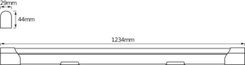 LED panel lámpa felületre szerelhető 20W 4000K semleges 2000lm ezüst lámpatest Osram