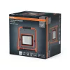 Kültéri LED reflektor akkumulátoros 20W 4000K semleges fehér 1600lm narancssárga IP44 Worklights Osram