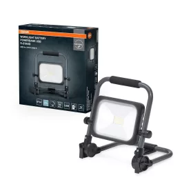   Kültéri LED reflektor akkumulátoros dimmelhető 20W 6500K hideg fehér 2000lm fekete szürke IP54 Worklights Osram