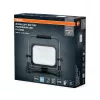 Kültéri LED reflektor akkumulátoros dimmelhető 30W 6500K hideg fehér 3000lm fekete szürke IP54 Worklights Osram