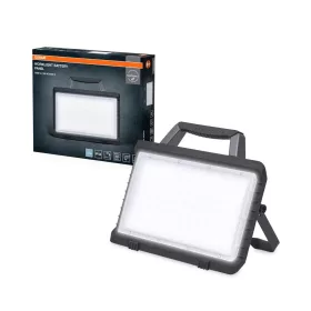   Akkumulátoros kültéri LED reflektor, dimmelhető 26W 6500K hideg fényű 3000lm fekete-szürke IP54 Worklights Osram