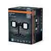 Kültéri LED reflektor hordozható akkumulátoros 60W 6500K hideg fehér 6450lm fekete szürke IP65 Worklights Osram