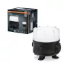 Kültéri LED reflektor hordozható akkumulátoros 30W 6500K hideg fehér 3700lm fekete szürke IP54 IK08 Worklights Osram