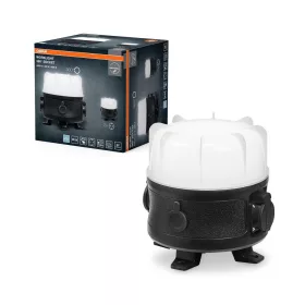   Kültéri LED reflektor hordozható akkumulátoros 30W 6500K hideg fehér 3700lm fekete szürke IP54 IK08 Worklights Osram