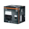 Kültéri LED reflektor hordozható akkumulátoros 30W 6500K hideg fehér 3700lm fekete szürke IP54 IK08 Worklights Osram