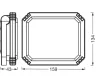 Akkumulátoros kültéri LED reflektor, dimmelhető 10W 6500K hideg fényű 700lm fekete IP54 Essentials Osram