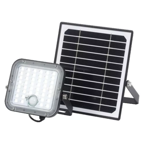 Kültéri LED reflektor Solarny mozgás- és alkonyérzékelővel 10W 1400lm 4000K semleges fehér IP65 fekete távirányító Endura Osram