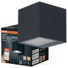 Kerti fali lámpa, kültéri LED homlokzati lámpa, 14W, 550lm, 3000K, meleg, szabályozható fényerejű, szürke, IP44, Osram SMART+ WIFI