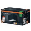 Kerti fali lámpa, kültéri LED homlokzati lámpa, 14W, 600lm, 3000K, meleg, szabályozható fényerejű, szürke, IP44, Osram SMART+ WIFI