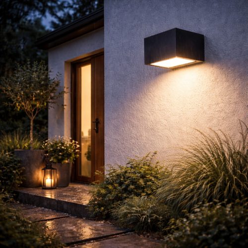 Kerti fali lámpa, kültéri LED homlokzati lámpa, 14W, 600lm, 3000K, meleg, szabályozható fényerejű, szürke, IP44, Osram SMART+ WIFI