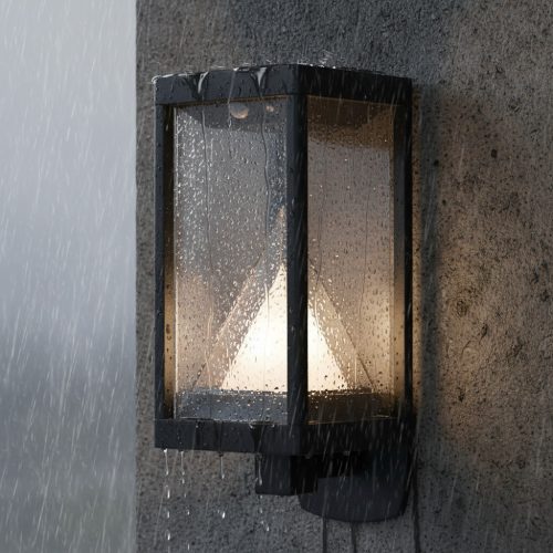 Kerti fali lámpa, kültéri LED homlokzati lámpa mozgás- és alkonyérzékelővel, 6W, 400lm, 3000K, meleg, RGB, szabályozható, fekete, IP44, Osram SMART+ BT