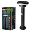 Endura Osram napelemes kerti lámpa, kültéri álló LED, mozgás- és alkonykapcsolóval, 6W, 400lm, 3000K, meleg, szabályozható fényerejű, fekete, IP44