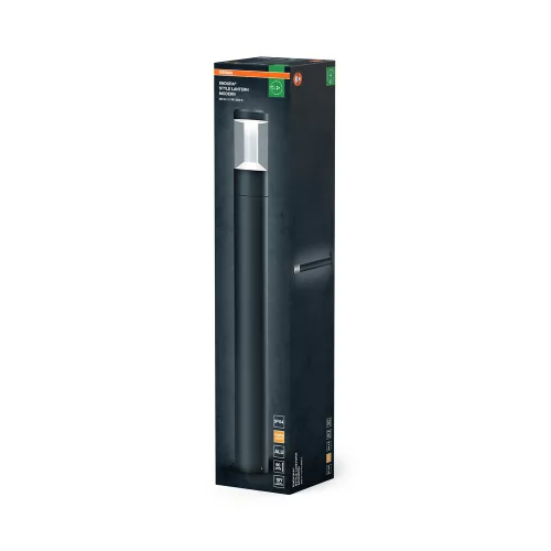 Endura Osram LED kültéri oszlop alakú kerti lámpa 12W 610lm 3000K meleg szürke IP44