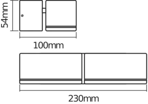 Endura Osram LED kerti fali lámpa 13,5 W 630 lm 3000 K meleg szürke IP44