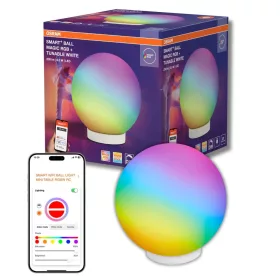   Okos gömb világító lámpa beltéri 3.5W 200lm 2200/6500K RGB akkumulátoros fehér Magic Osram Smart + Wifi