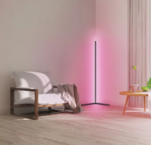 Állólámpa asztali LED 12W 200lm 3000/6500K RGB fekete Floor Corner Osram Smart + Wifi