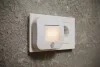 Konnektorba dugható LED éjszakai irányfény mozgásérzékelővel, 0.7W 3000K meleg fényű 10lm, fehér Lunetta Osram