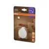 Konnektorba dugható LED éjszakai irányfény alkonyérzékelővel, dimmelhető, 0.5W 3000K meleg fényű 15lm, fehér Lunetta Osram