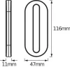 Szekrény alatti bútor LED lámpa, akkumulátoros, mozgásérzékelővel, 0.5W 4000K semleges fényű 20lm CRI90, fehér LINEAR Osram