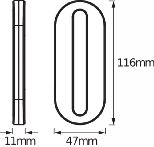 Szekrény alatti bútor LED lámpa, akkumulátoros, mozgásérzékelővel, 0.5W 4000K semleges fényű 20lm CRI90, fehér LINEAR Osram