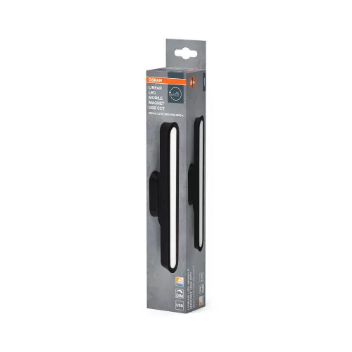 Szekrény alatti bútor LED lámpa, akkumulátoros, 4.2W 3000-6500K CCT 200lm, fekete Linear Osram