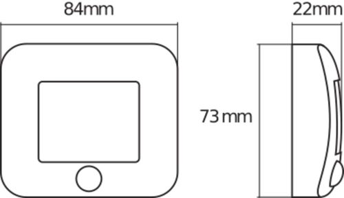 Elemmel működő LED lépcsővilágítás mozgás- és alkonyérzékelővel 0.25W 4000K semleges 14lm ezüst IP54 NIGHTLUX Osram