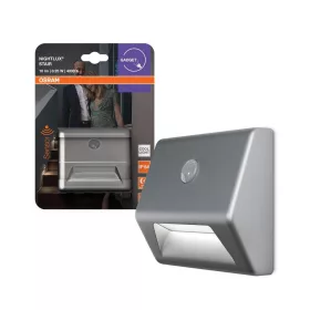   Elemmel működő LED lépcsővilágítás mozgás- és alkonyérzékelővel 0.25W 4000K semleges 10lm ezüst IP54 NIGHTLUX Osram