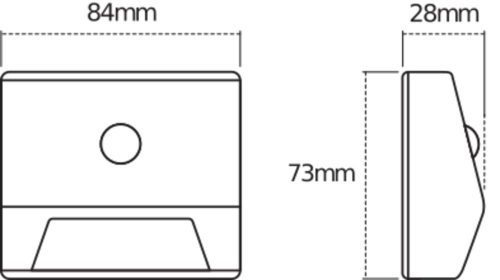 Elemmel működő LED lépcsővilágítás mozgás- és alkonyérzékelővel 0.25W 4000K semleges 10lm ezüst IP54 NIGHTLUX Osram