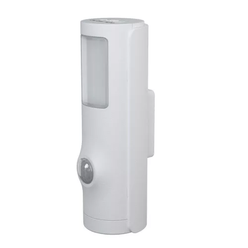 Kültéri LED lépcsővilágító lámpatest, elemes, mozgás- és alkonyérzékelővel, 0.35W 4000K semleges fényű 10lm, fehér IP54 NIGHTLUX Osram