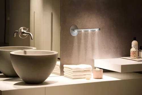 LED tükörvilágító lámpa fali lámpa fürdőszobai 0.6W 6500K hideg fehér 25lm ezüst LEDstixx Osram