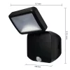 LED reflektor, elemes reflektor, 4W, 260lm, 4000K, IP54, fekete, mozgás- és alkonyérzékelős spotlámpával, Osram