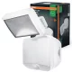 LED reflektor, elemes reflektor, 4W, 260lm, 4000K, IP54, fehér, mozgás- és alkonyérzékelős spotlámpával, Osram