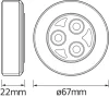 Lámpatest szekrény alatti LED éjjeli 0.23W 10lm 7000K semleges fényű akkumulátoros ezüst Gadget Osram
