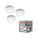Lámpatest szekrény alatti LED éjjeli 0.68W 40lm 3000K meleg fényű akkumulátoros fehér DOT-IT Osram