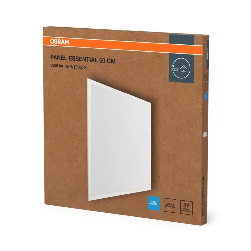 LED Mennyezeti Süllyesztett Panel 36W 6500K Hideg 3200lm Fehér Essentials Osram