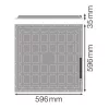 LED Mennyezeti Süllyesztett Panel 36W 6500K Hideg 3200lm Fehér Essentials Osram