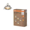 db-os süllyesztett halogén LED mennyezeti spotlámpa, kerek, GU10, 2,6 W, 230 lm, 2700 K, meleg, nikkel, szálcsiszolt, Essential Osram