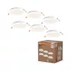 6 db-os süllyesztett halogén LED mennyezeti spotlámpa, kerek, 18W, 1650lm, 4000K, semleges fehér, Essential Osram