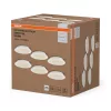 6 db-os süllyesztett halogén LED mennyezeti spotlámpa, kerek, 18W, 1650lm, 4000K, semleges fehér, Essential Osram